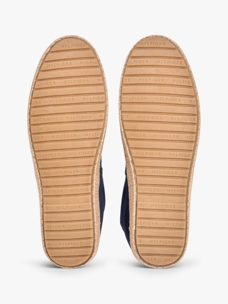 Blue Espadrile Din Panza Brodate Cu Steaguri  Barbati