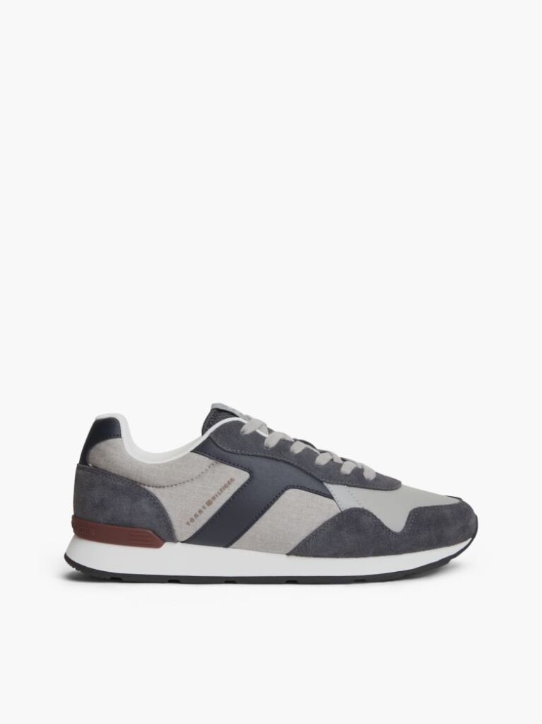 Multi Suede Mixed Texture Trainers  Men