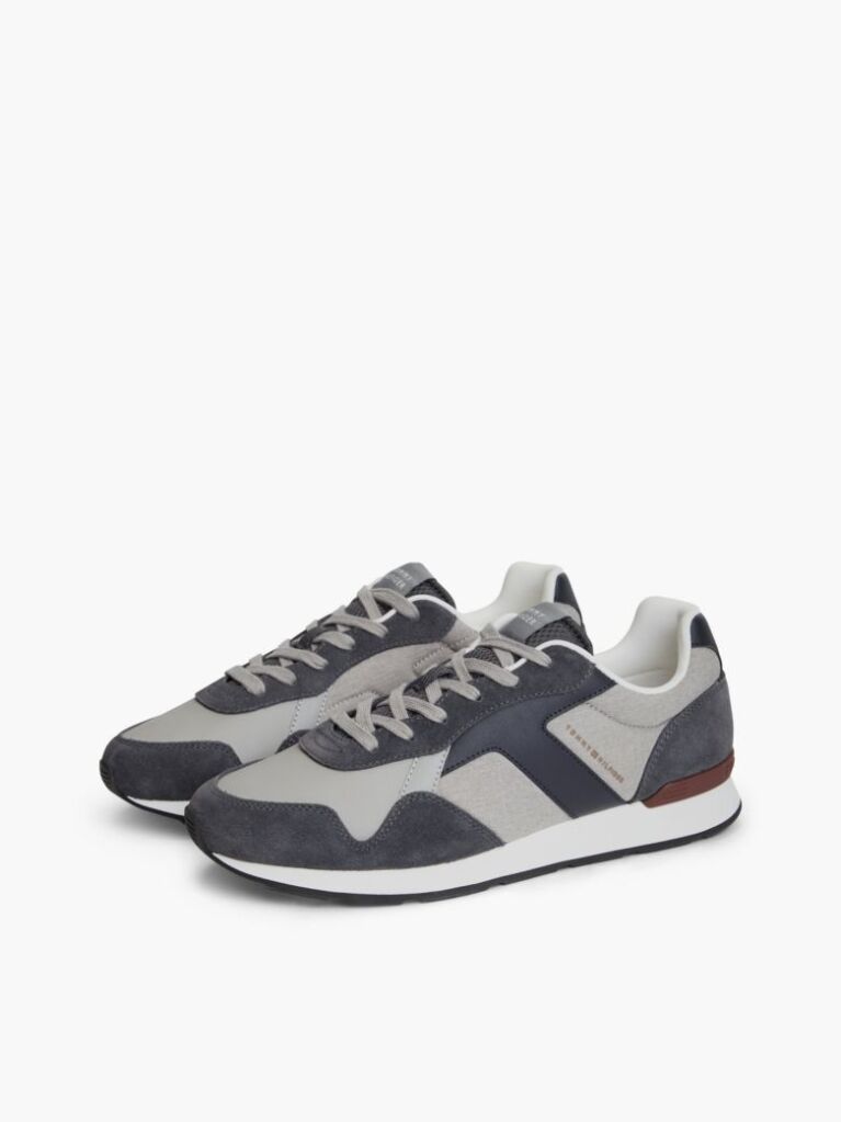 Multi Suede Mixed Texture Trainers  Men