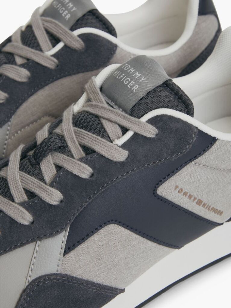 Multi Suede Mixed Texture Trainers  Men