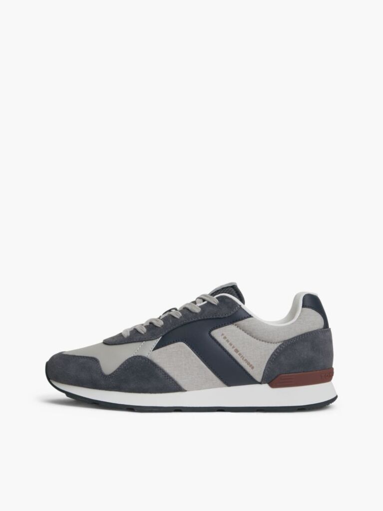 Multi Suede Mixed Texture Trainers  Men