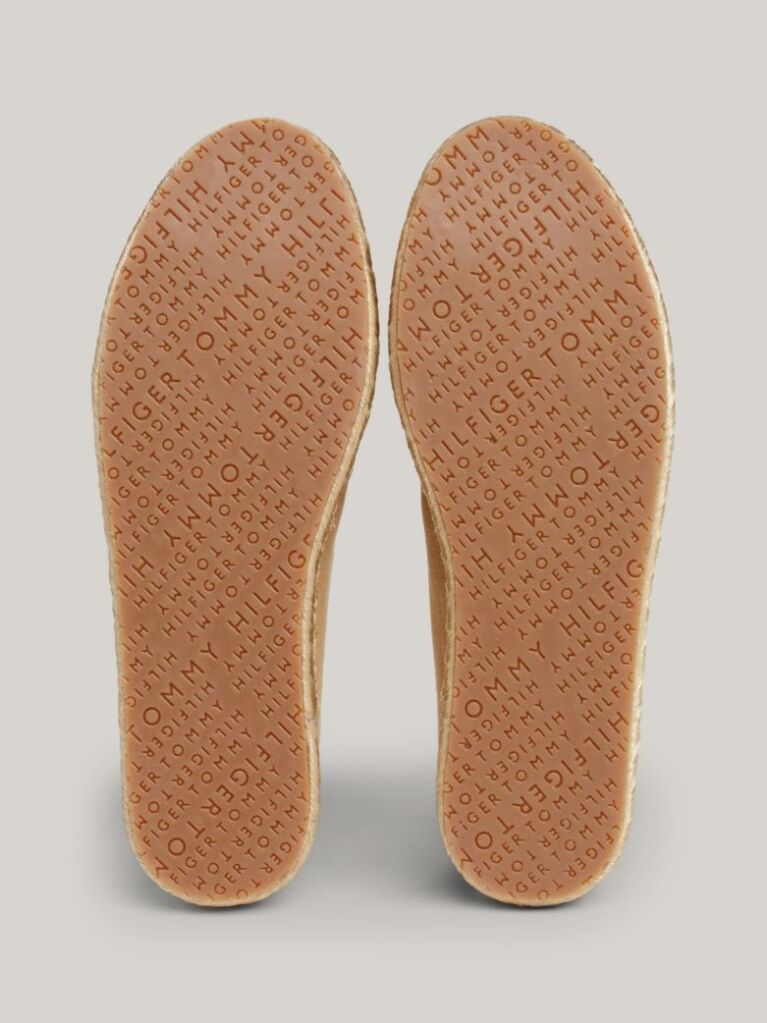 Beige Flatform Linen Espadrilles  Women