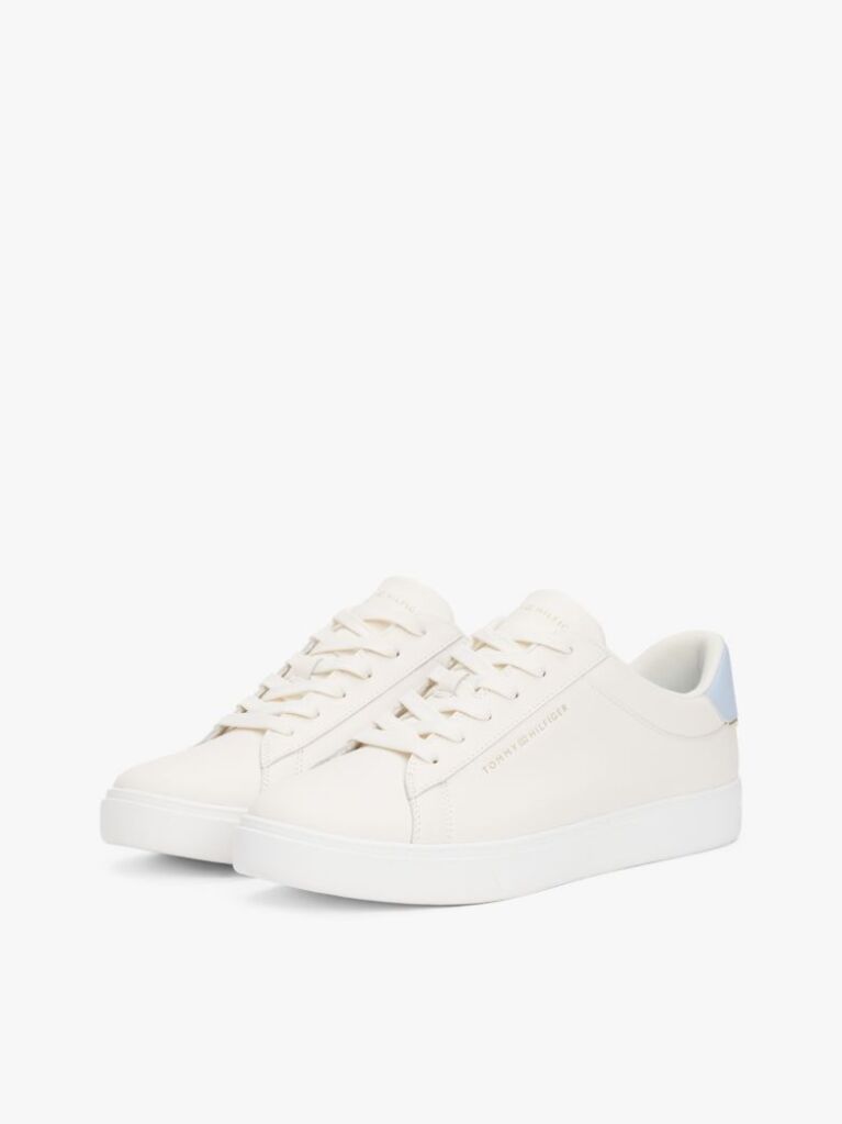 Alb Pantofi Sport Essential Din Piele Metalizata  Femei