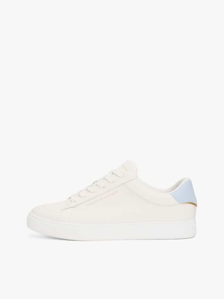 Alb Pantofi Sport Essential Din Piele Metalizata  Femei
