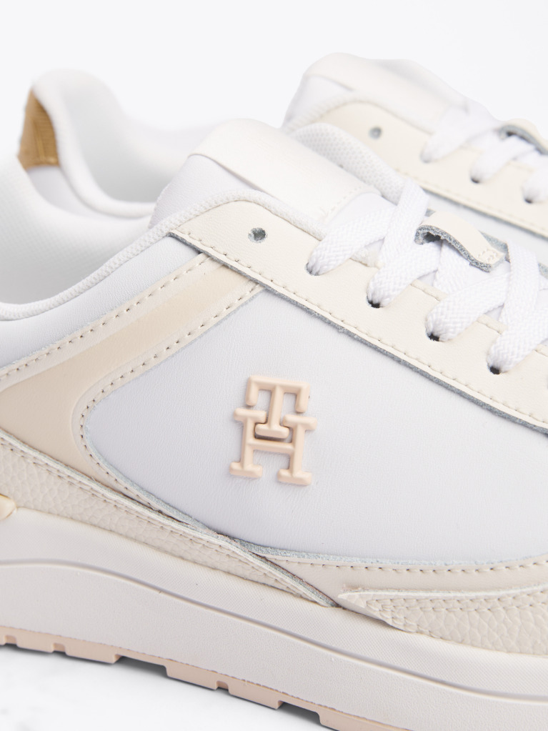 Alb Pantofi Sport Din Piele TH Monogram  Femei