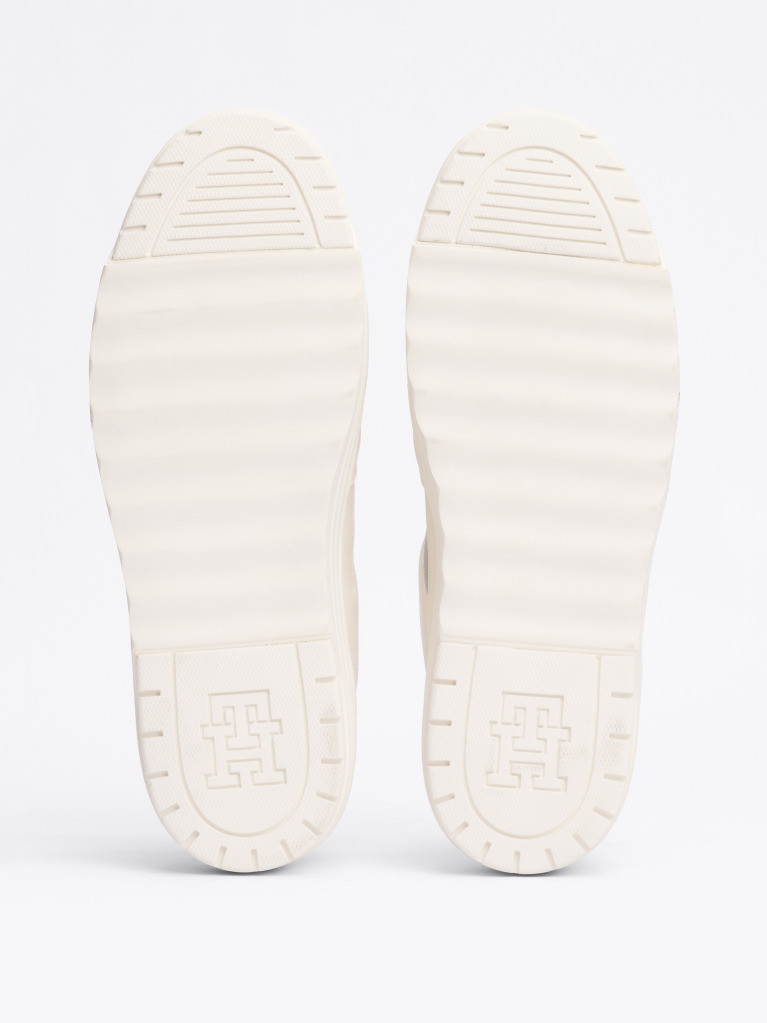 Bej Pantofi Sport De Baschet Din Piele Colour-Blocked  Femei