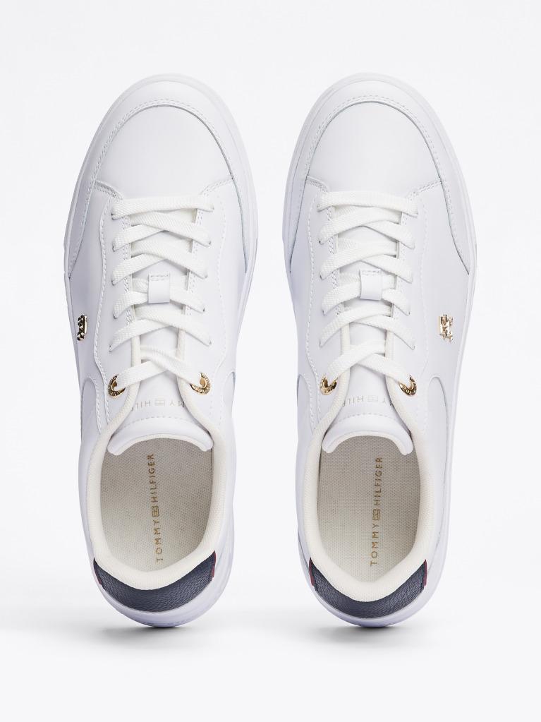 Alb Pantofi Sport Essential Din Piele   Femei