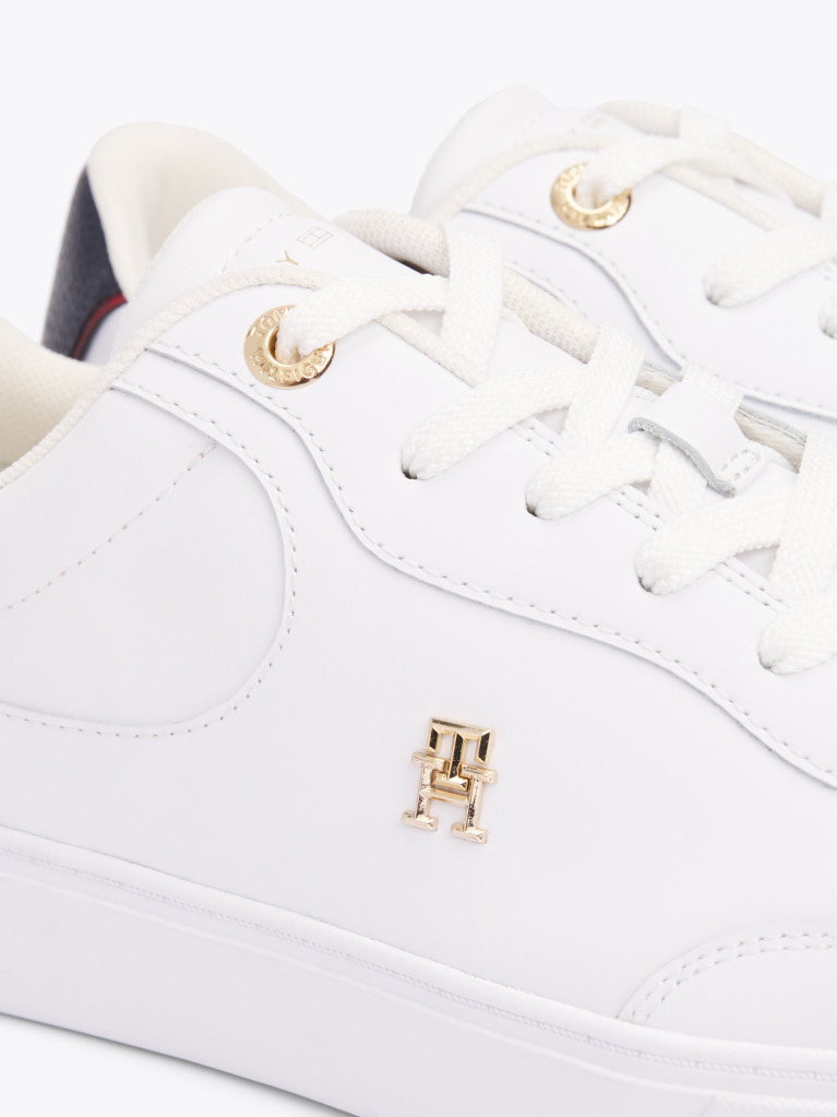 Alb Pantofi Sport Essential Din Piele   Femei