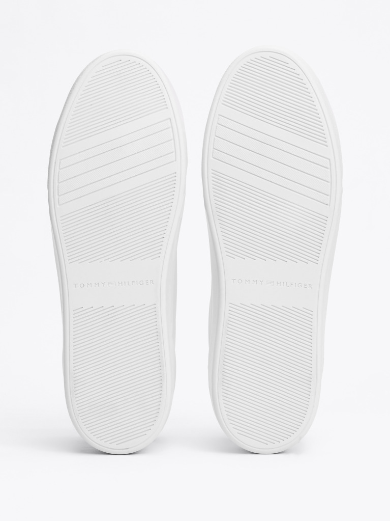 Alb Pantofi Sport Flatform Din Piele  Femei