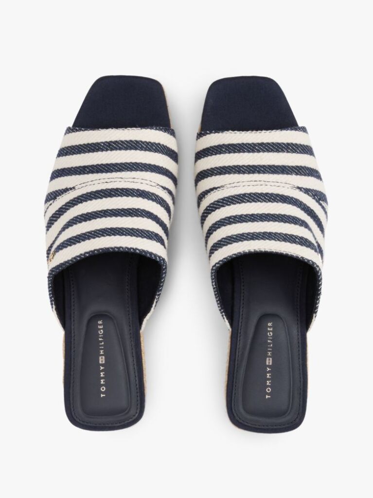 Multi Espadrile Cu Toc Wedge Si Dungi  Femei