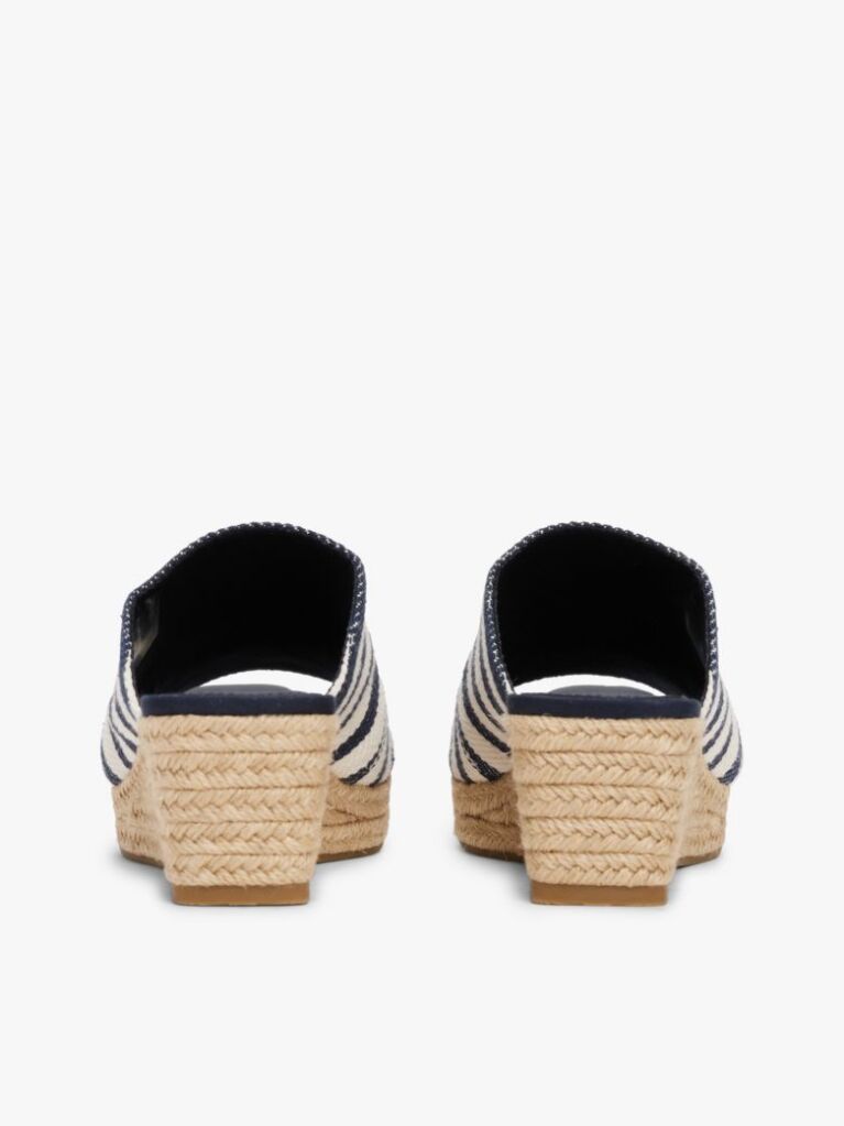 Multi Espadrile Cu Toc Wedge Si Dungi  Femei