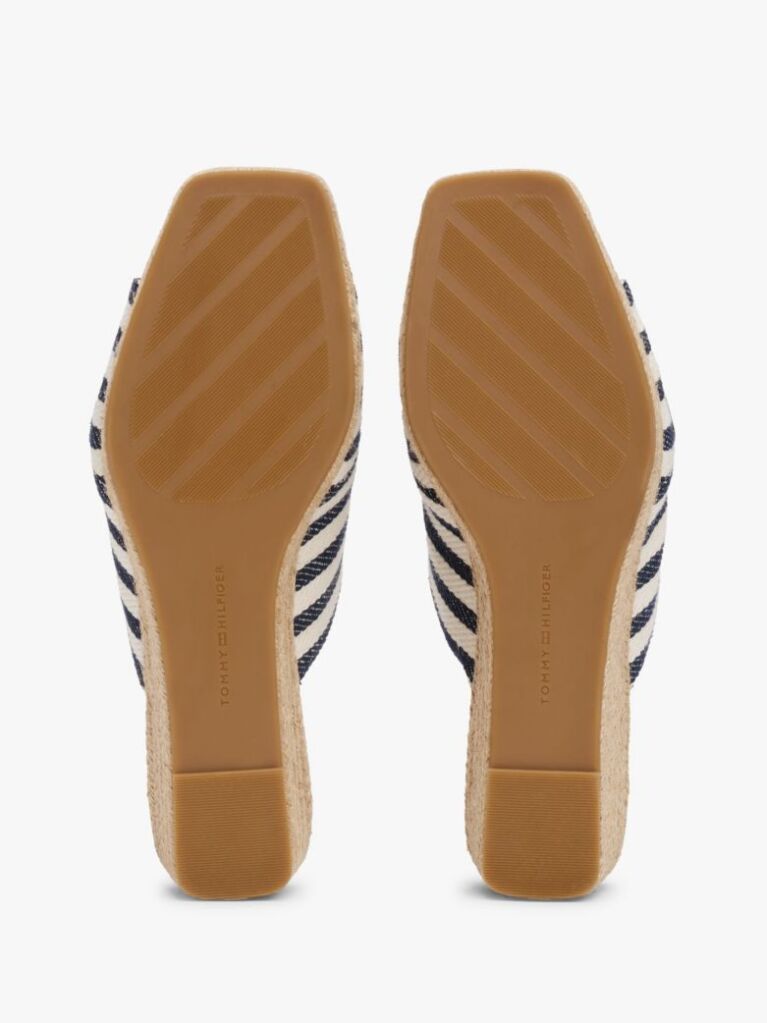 Multi Espadrile Cu Toc Wedge Si Dungi  Femei
