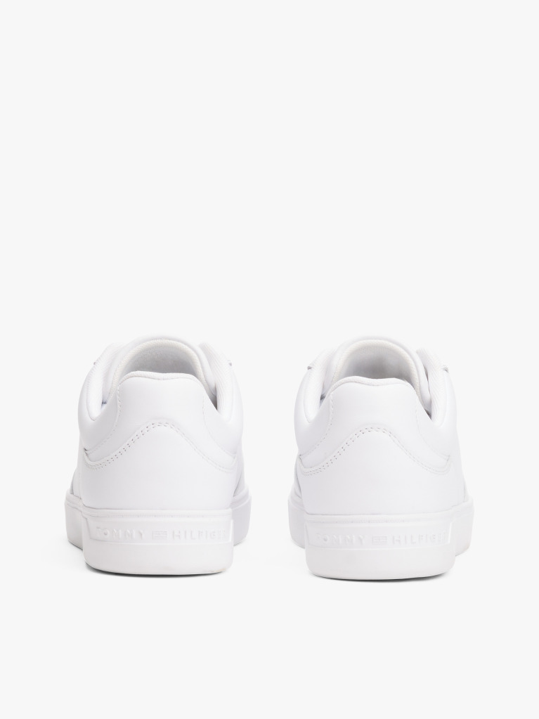 Alb Sneakers Cu Talpa Cupsole Din Piele Embosata  Femei
