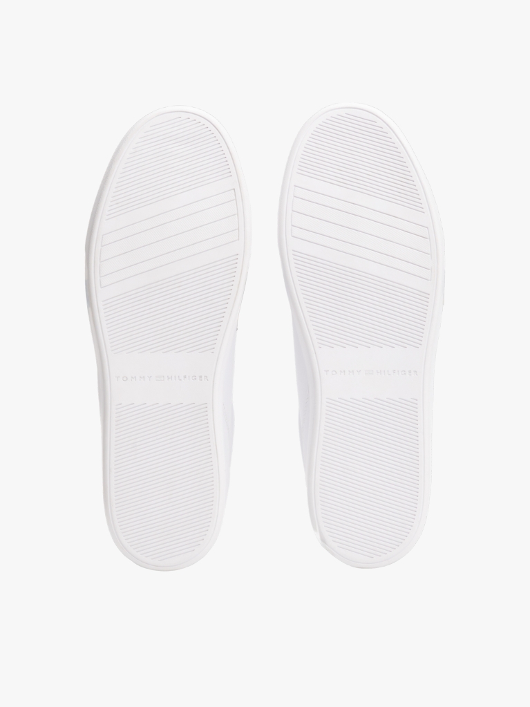Alb Sneakers Cu Talpa Cupsole Din Piele Embosata  Femei