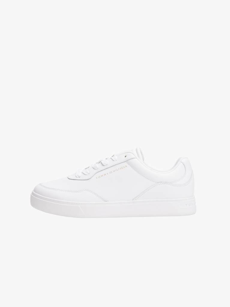 Alb Sneakers Cu Talpa Cupsole Din Piele Embosata  Femei
