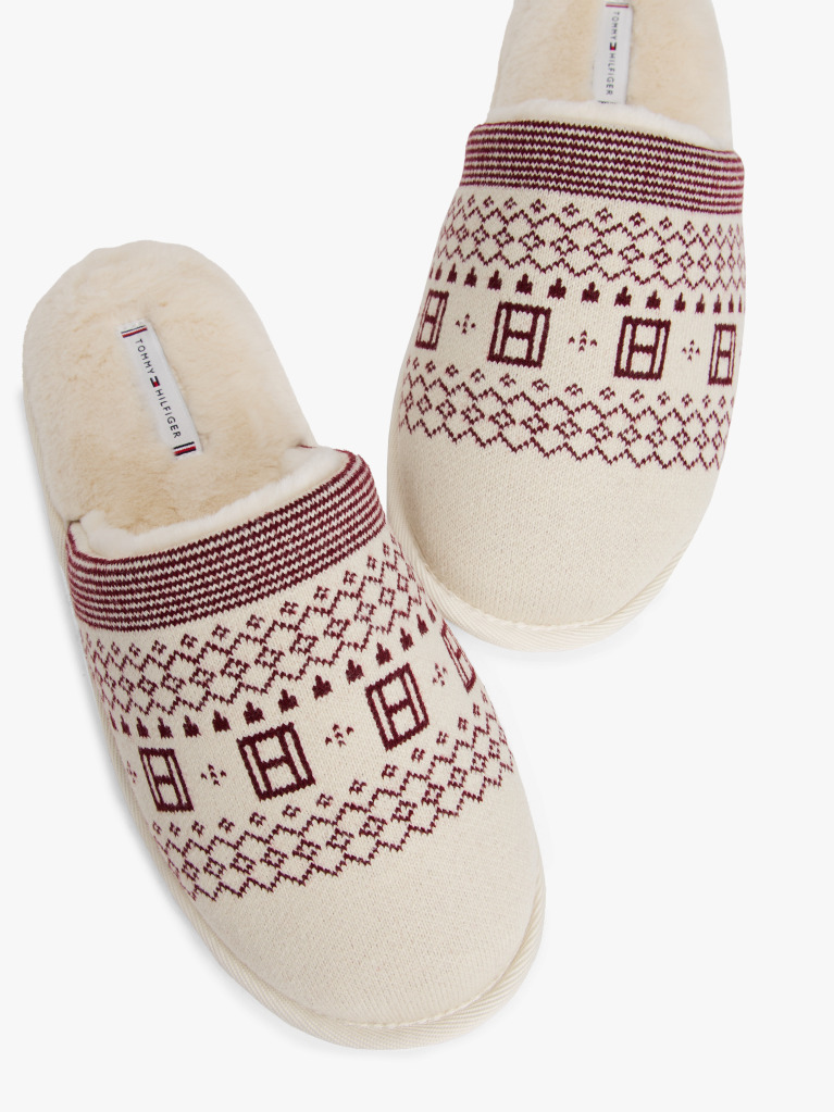 Multi Slapi Din Tricotaj Fair Isle  Femei