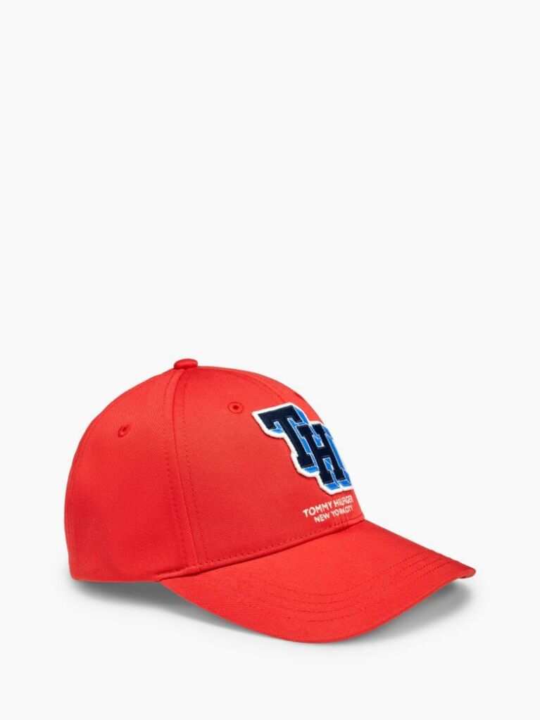 Red Varsity Logo Six-Panel Baseball Cap  Kids Unisex