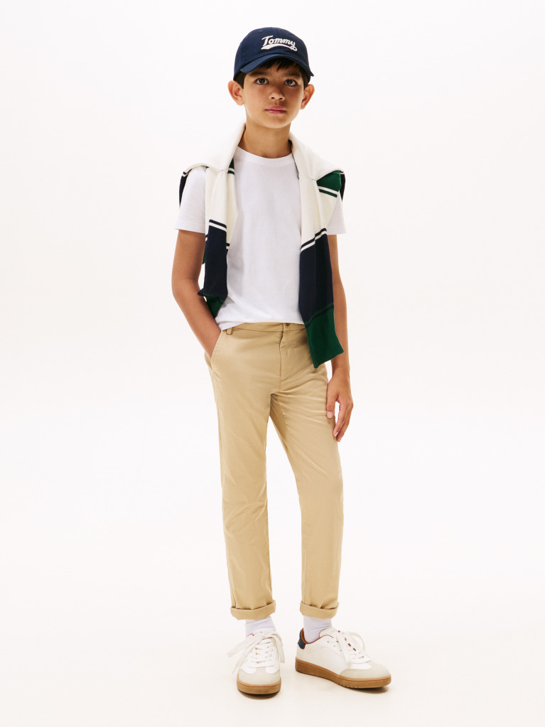 Alb Tricou Din Bumbac Organic Essential  Baieti
