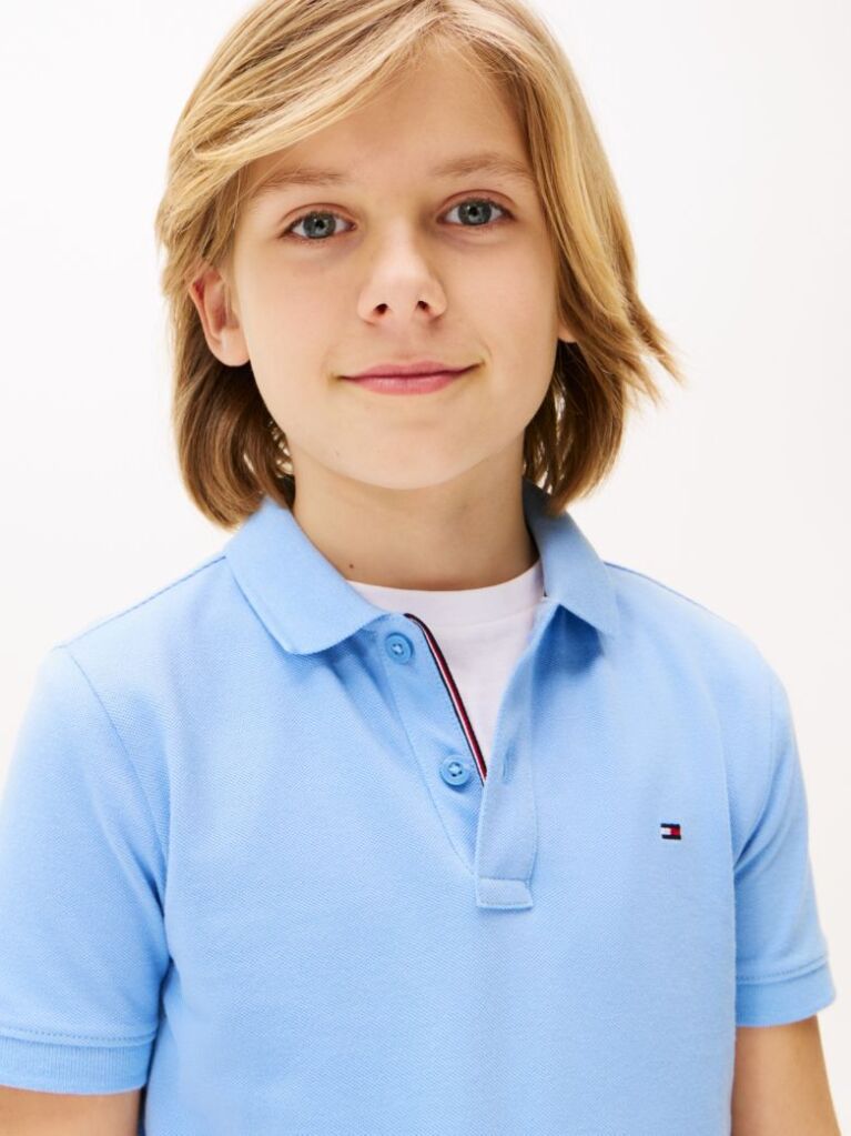 Blue Polo Regular Fit Essential Cu Steag Brodat  Baieti