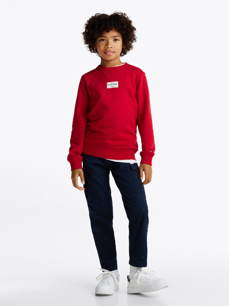 Red 1985 Collection Patch Sweatshirt  Boys