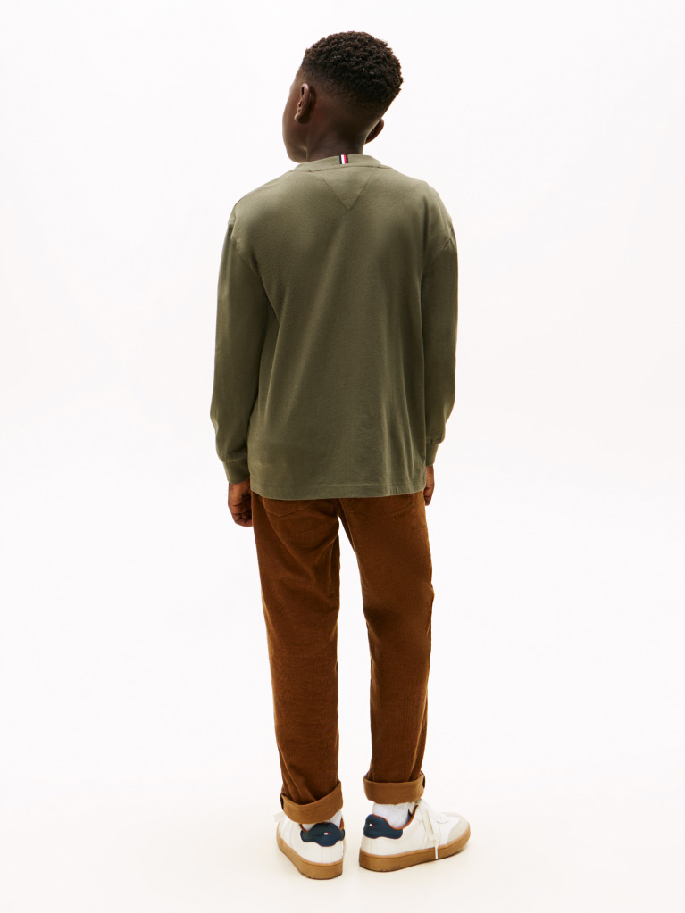 Verde Tricou Essential Din Jersey Cu Maneca Lunga  Baieti