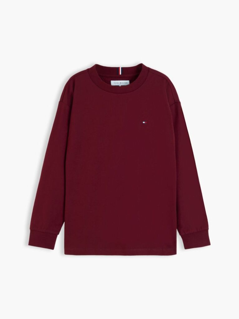 Rosu Tricou Essential Din Jersey Cu Maneca Lunga  Baieti