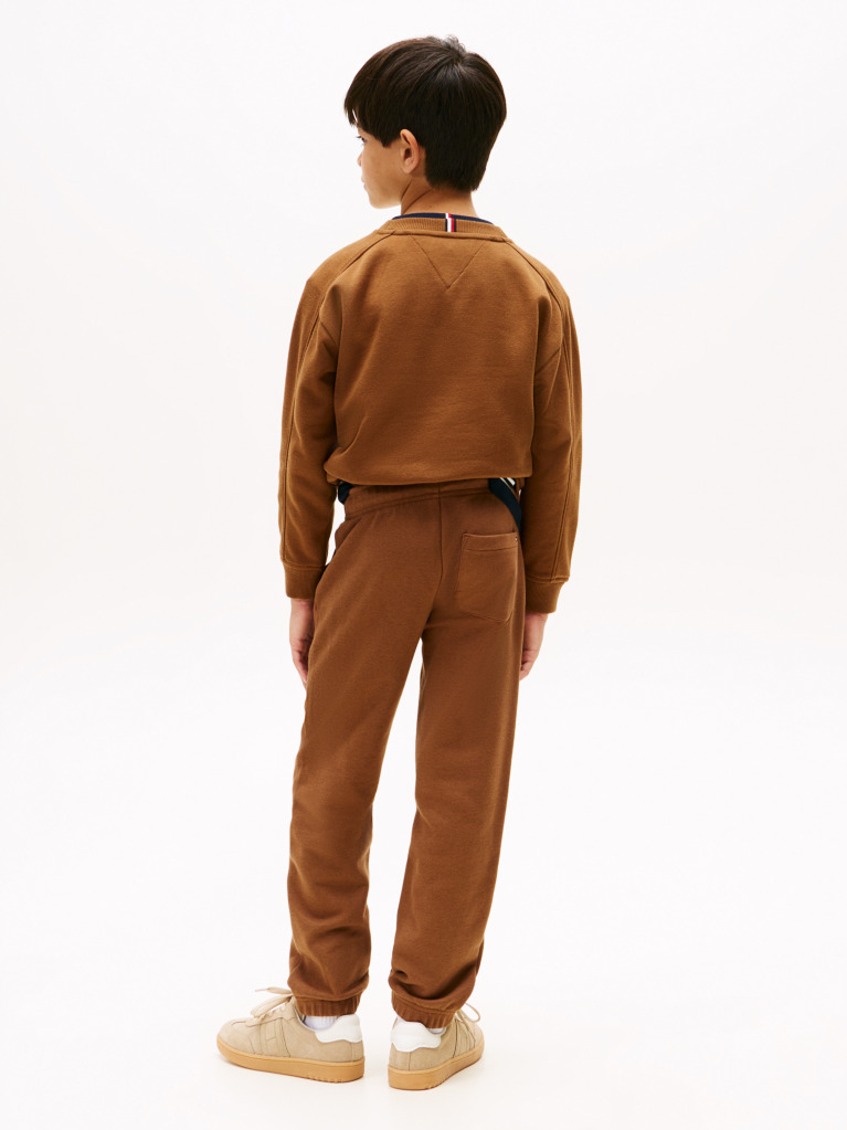 Maro Pantaloni Jogger Din Fleece Cu Imprimeu Si Logo Varsity  Baieti