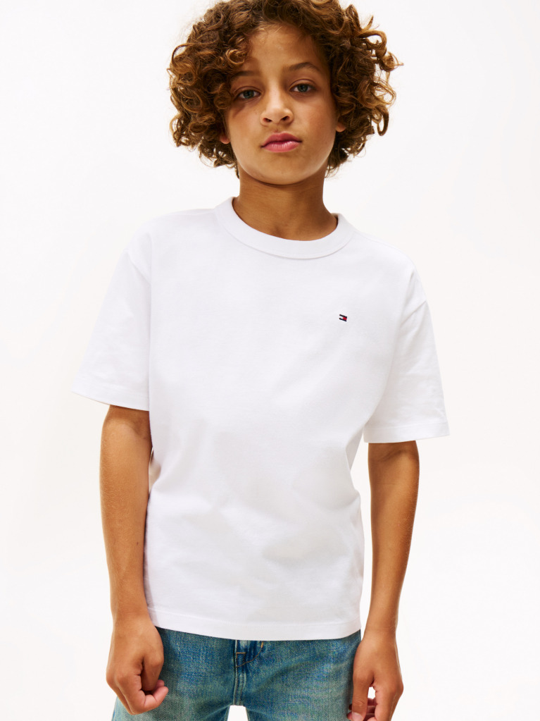 White Back Graphic Crew Neck T-Shirt  Boys