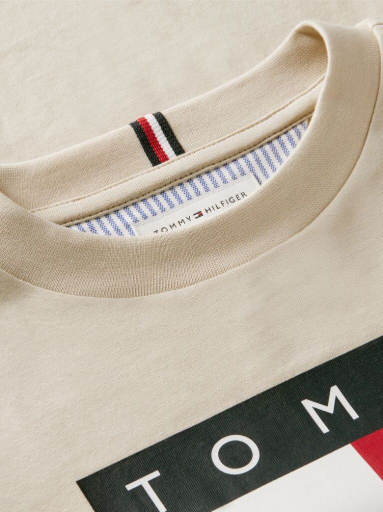 Bej Tricou Din Jersey Cu Imprimeu Heritage Flag  Baieti