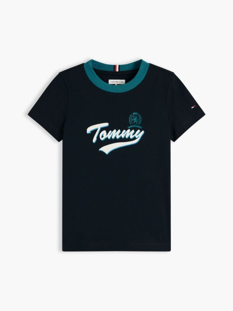 Blue Tricou Cu Logo-ul Crest  Baieti