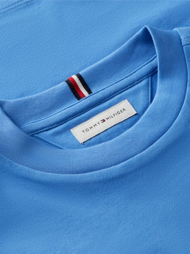 Blue T-Shirt Cu Maneca Lunga Si Logo  Baieti