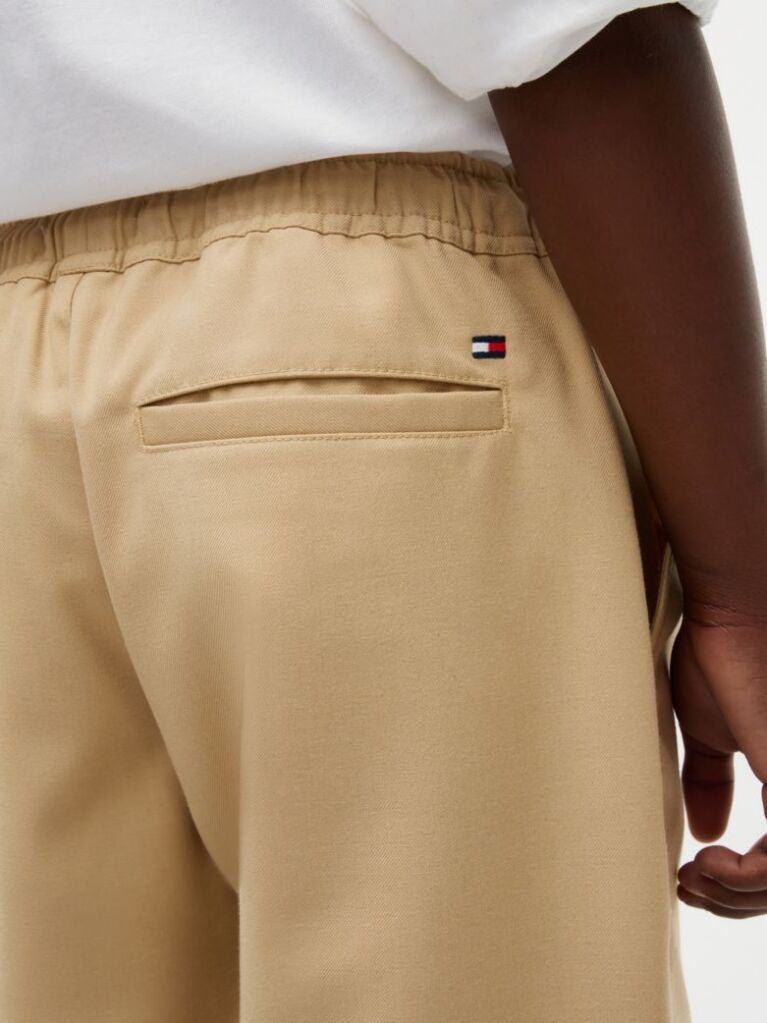 Brown Tapered Twill Trousers  Boys
