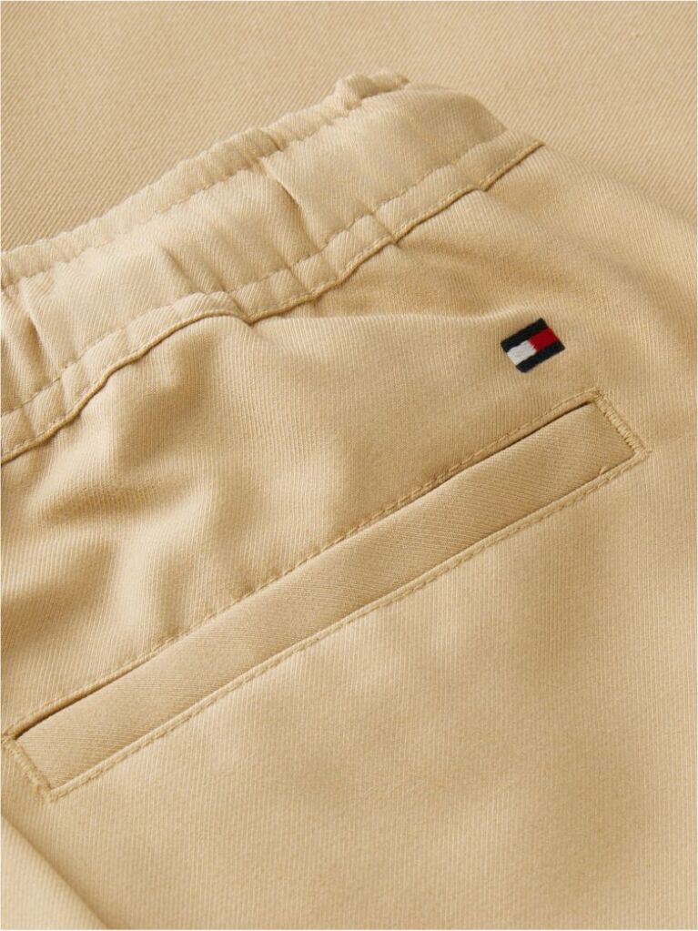 Brown Tapered Twill Trousers  Boys