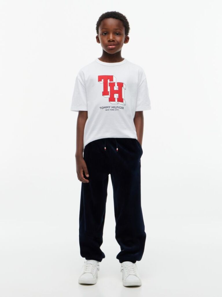 White Varsity Logo Jersey T-Shirt  Boys