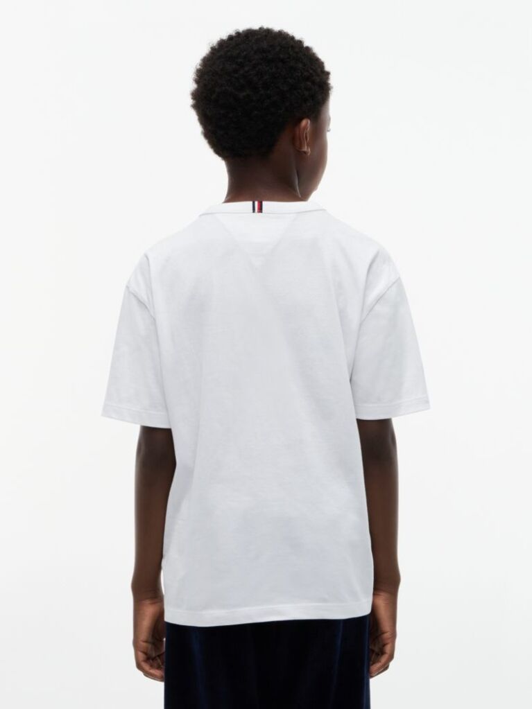 White Varsity Logo Jersey T-Shirt  Boys