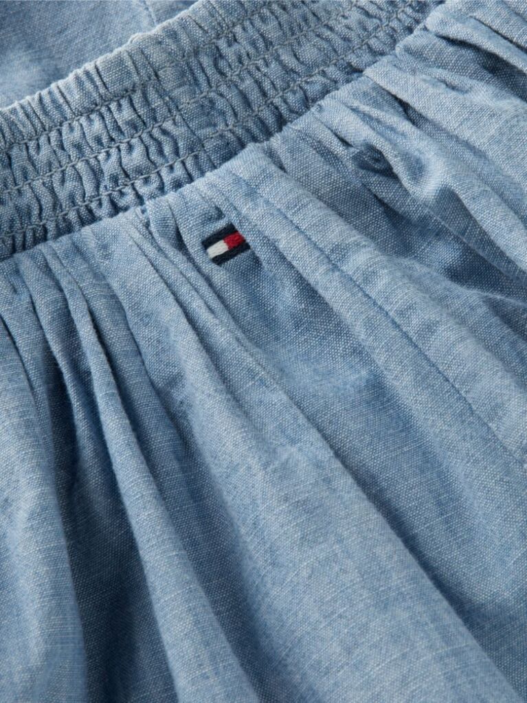 Denim Fusta Cu Volane Chambray  Fete