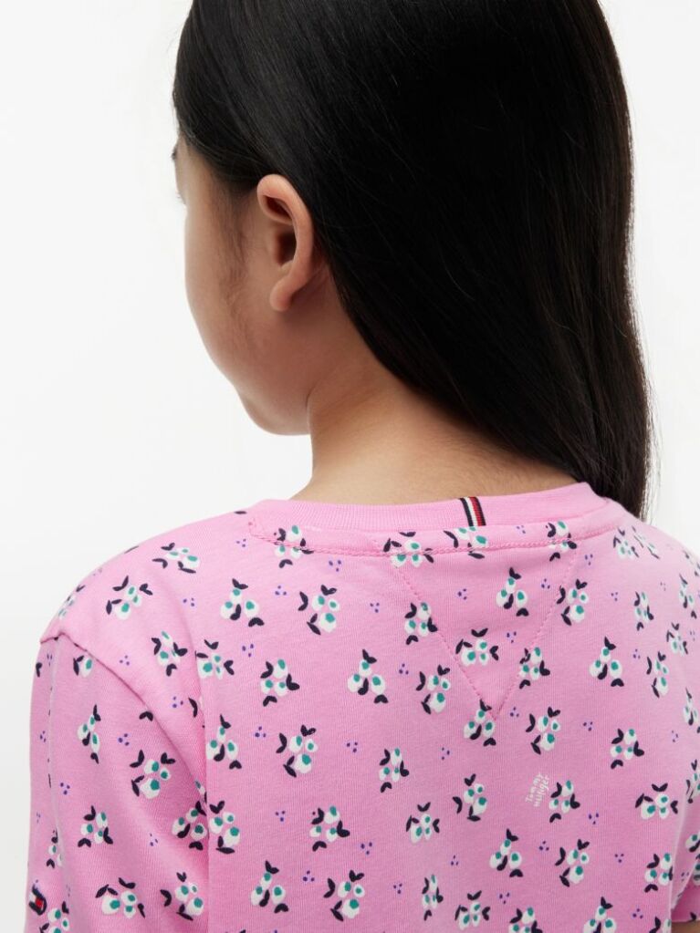 Roz T-Shirt Cu Logo  Fete