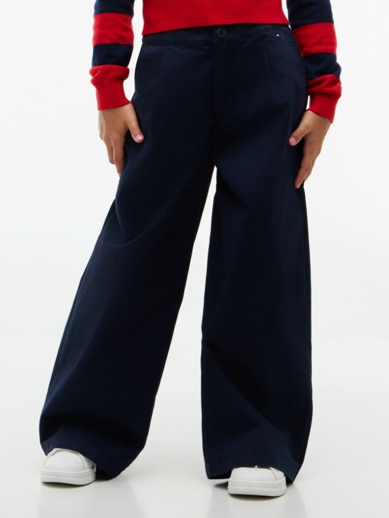 Blue Essential Pantaloni Cu Croiala Wide  Fete
