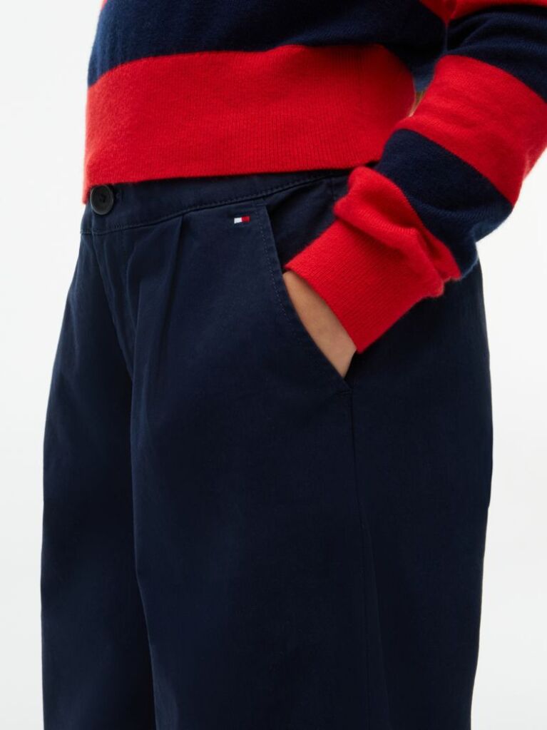 Blue Essential Pantaloni Cu Croiala Wide  Fete