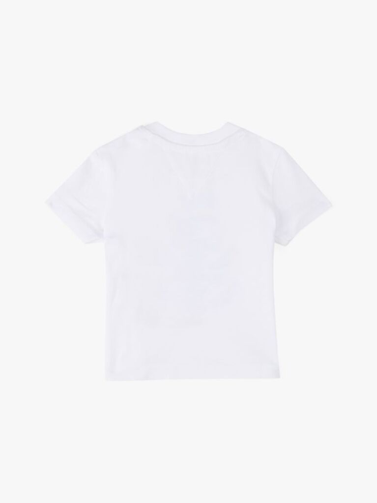 Alb Tricou Cu Guler Rotund Si Imprimeu Grafic  Nou nascuti