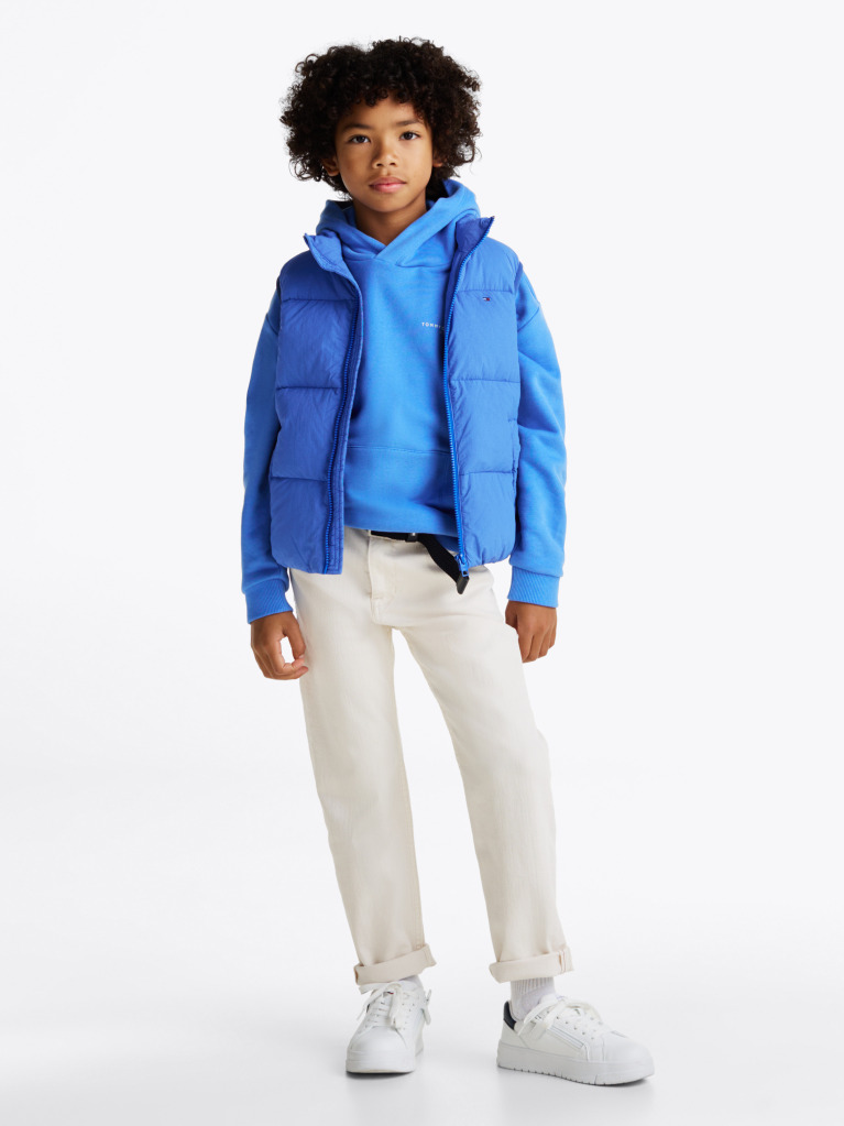 Blue Back Logo Padded Vest  Kids Unisex