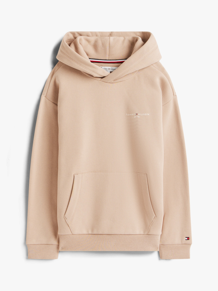 Bej Hanorac Din Fleece Regular Cu Logo  Copii unisex