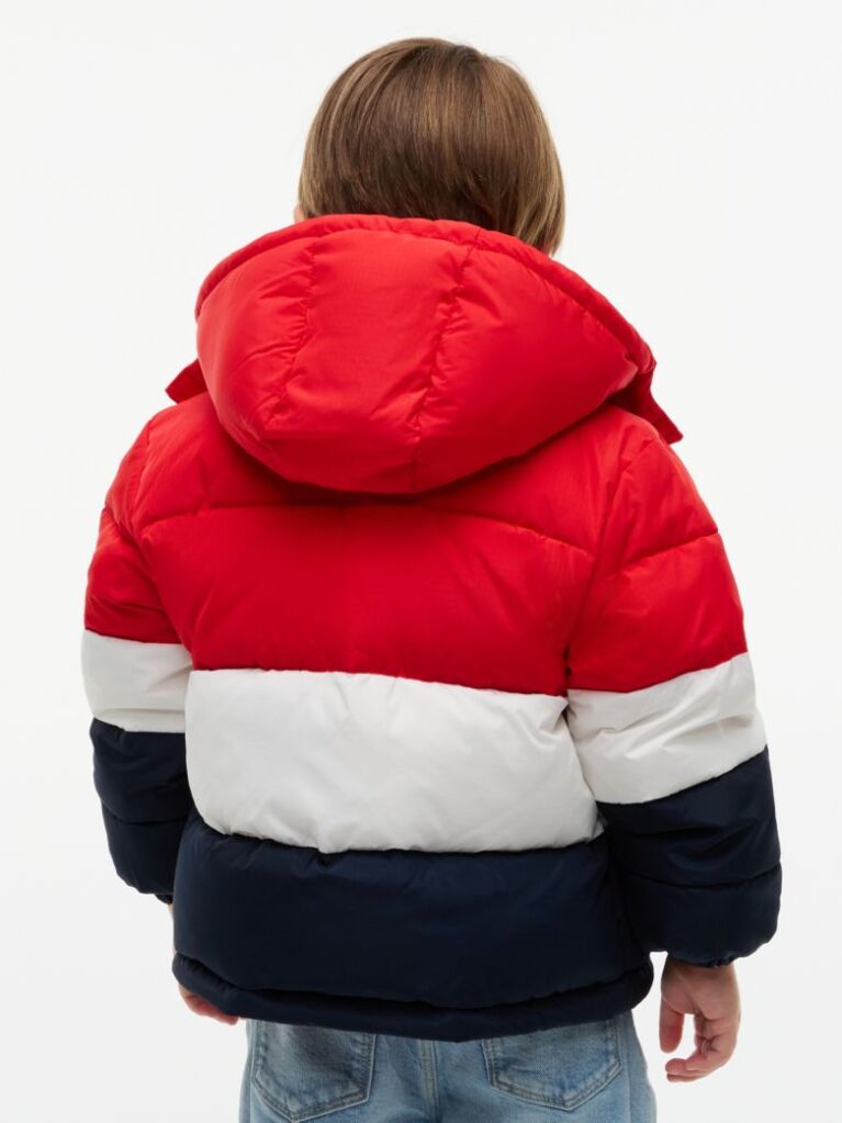 Multi Jacket Geaca Puffer Ripstop Cu Gluga Si Blocuri De Culori  Copii unisex