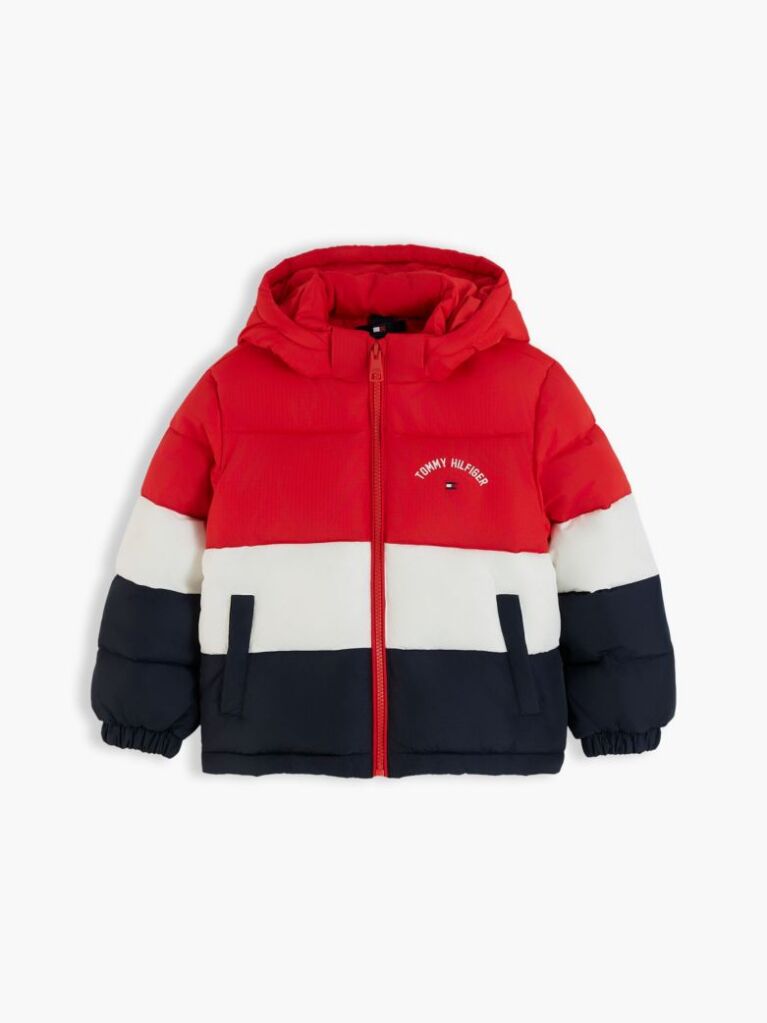 Multi Jacket Geaca Puffer Ripstop Cu Gluga Si Blocuri De Culori  Copii unisex