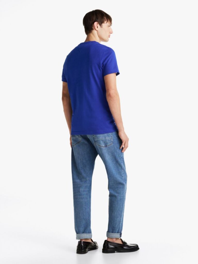 Blue Tricou Slim Fit Cu Logo  Barbati