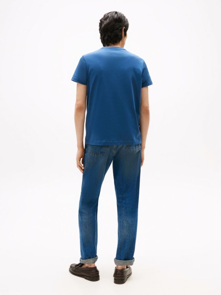 Blue Tricou Slim Fit Cu Logo  Barbati