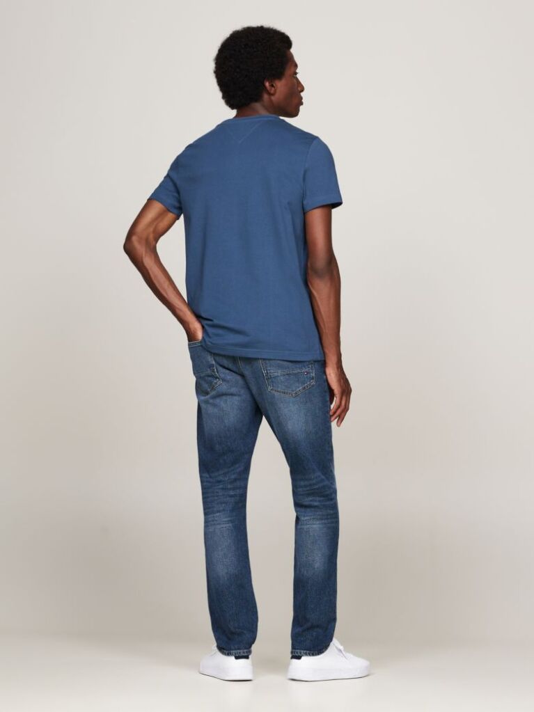 Blue Tricou Slim Fit Cu Logo  Barbati
