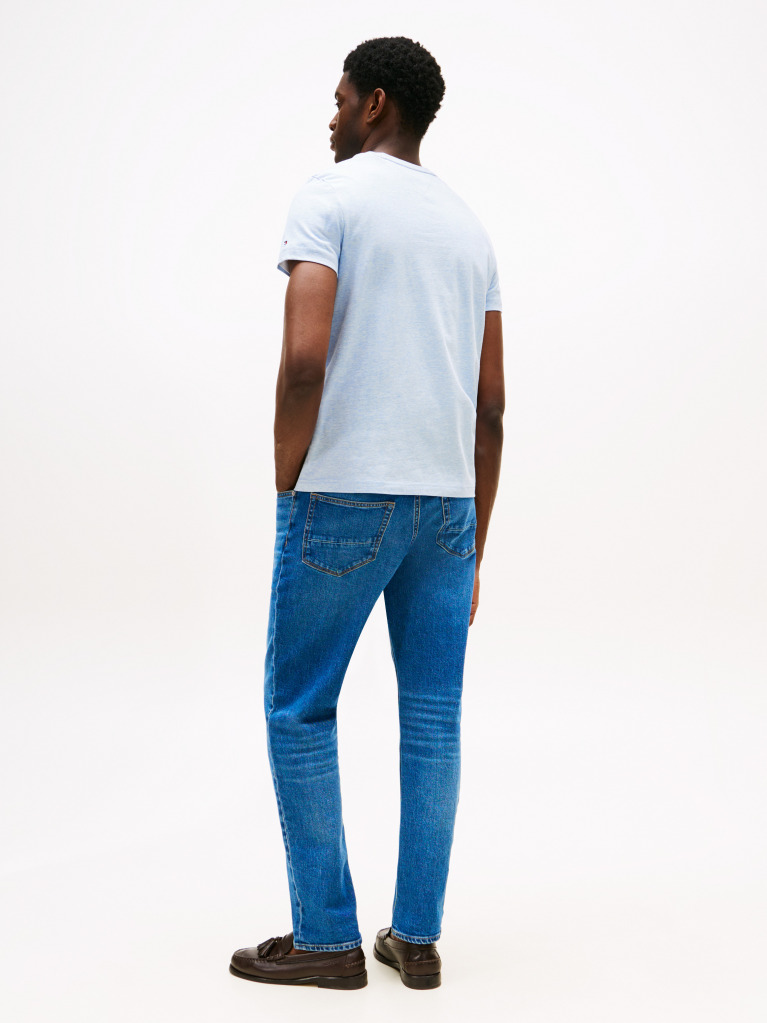 Blue Tricou Slim Fit Cu Logo  Barbati
