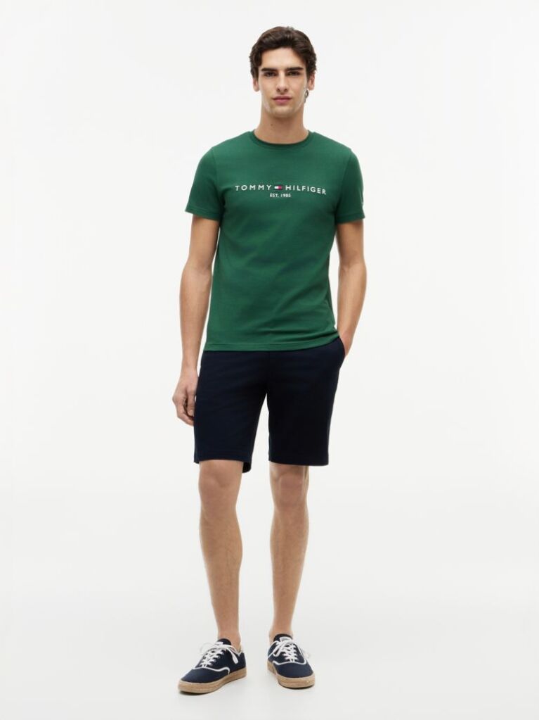Green Logo Slim Fit Jersey T-Shirt  Men