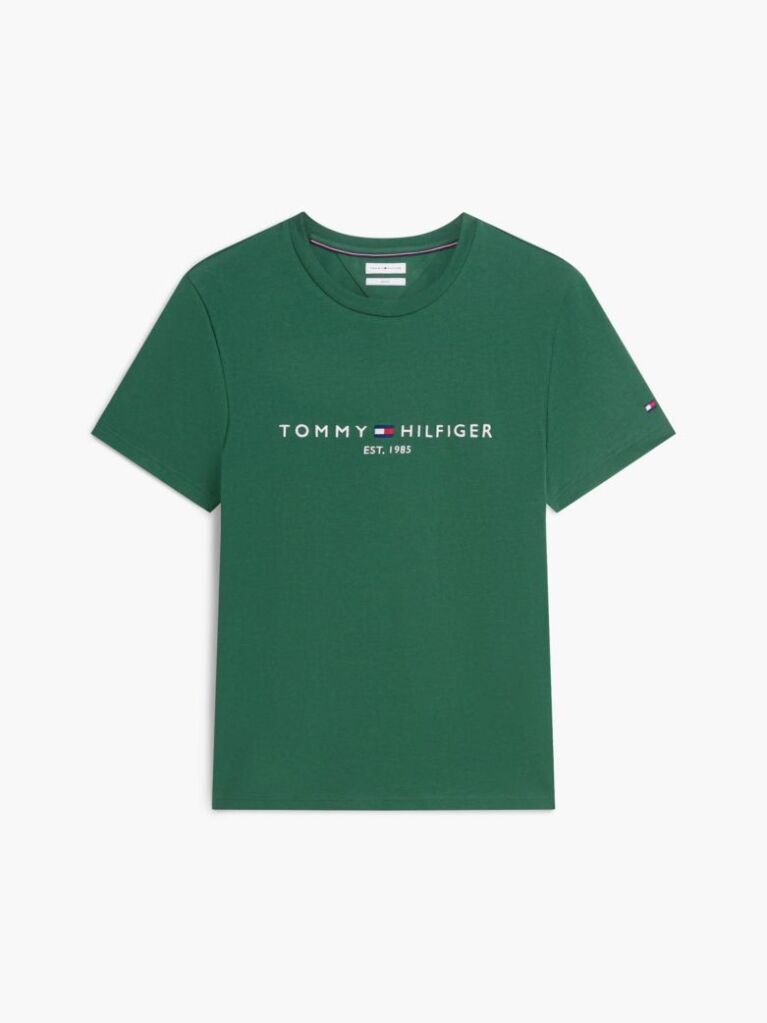 Green Logo Slim Fit Jersey T-Shirt  Men
